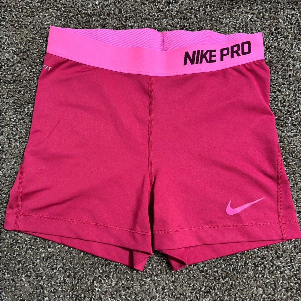 Nike Pink Athletic Shorts with Compression Fit
